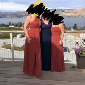 Cinnamon bridesmaid dress